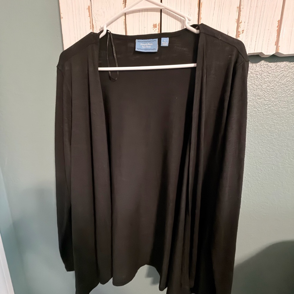 Simply Vera Vera Wang Black Women's sweater